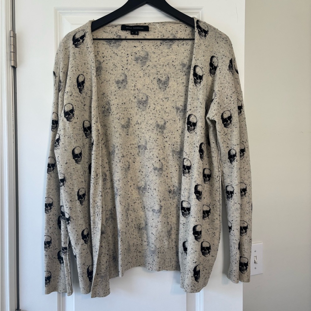 Vintage Skull Cashmere Cardigan